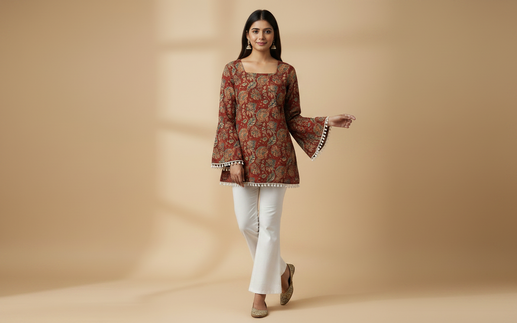 Gulnaar Boho – Short Printed Kurti