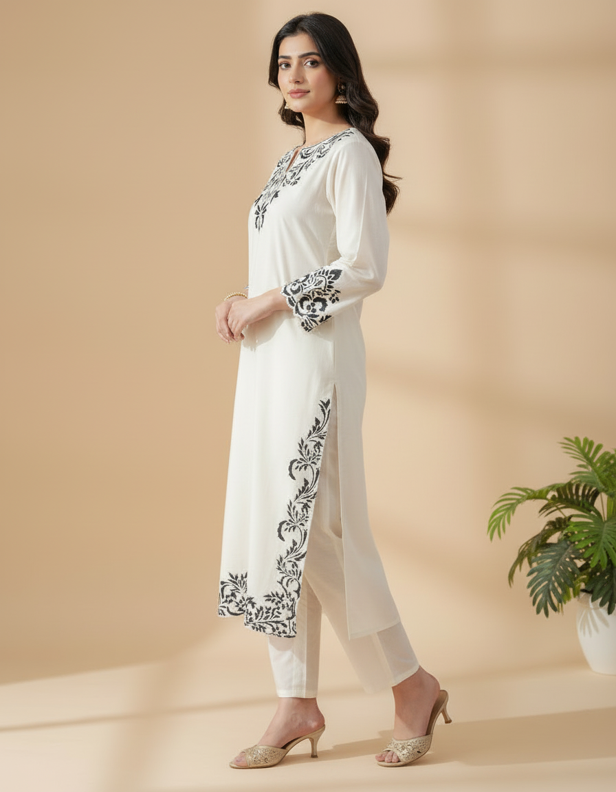 Vanya - Ivory Grace Kurti Set