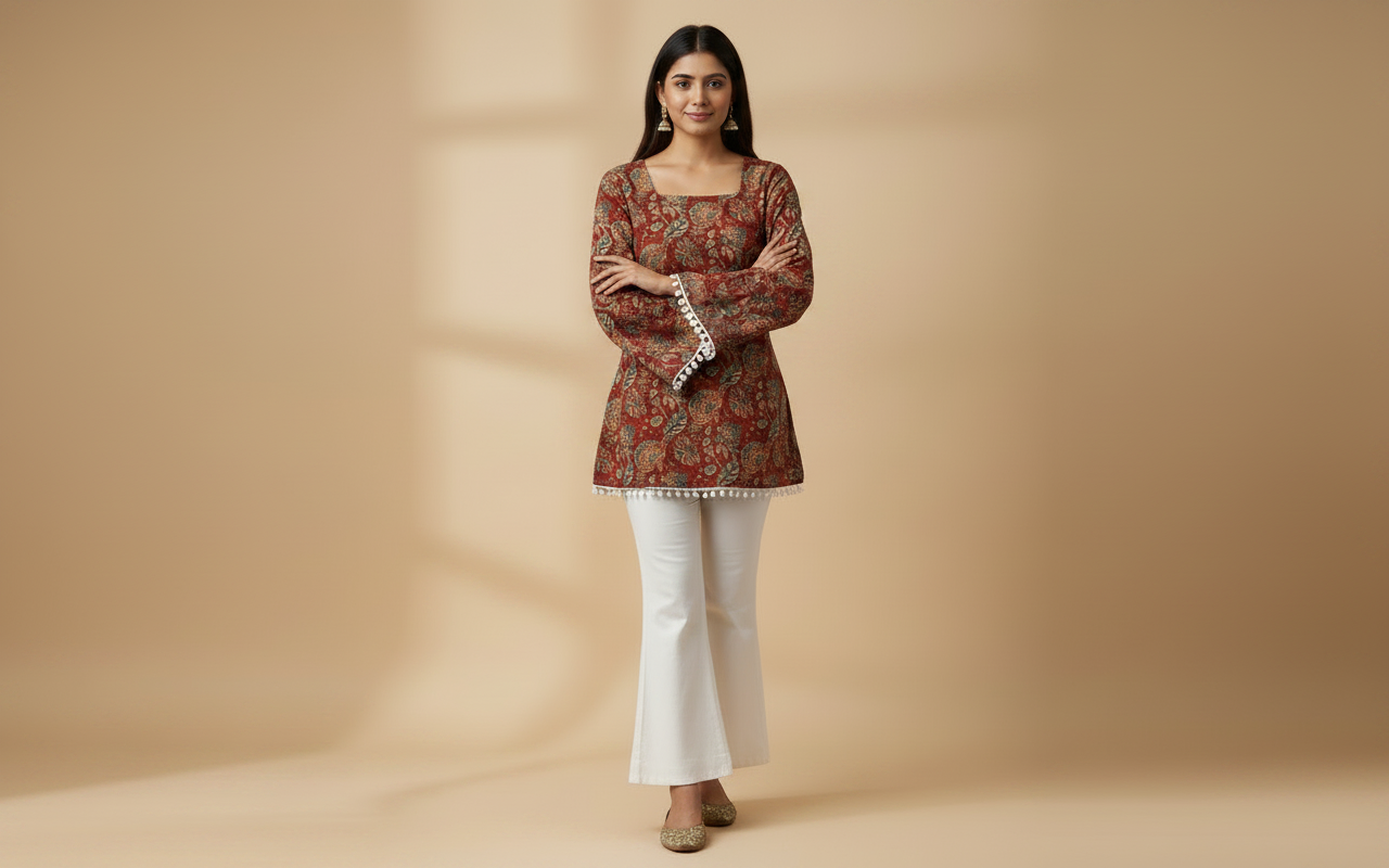 Gulnaar Boho – Short Printed Kurti